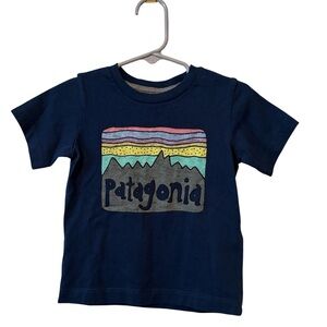 Patagonia Kids Blue Mountain Graphic Tee